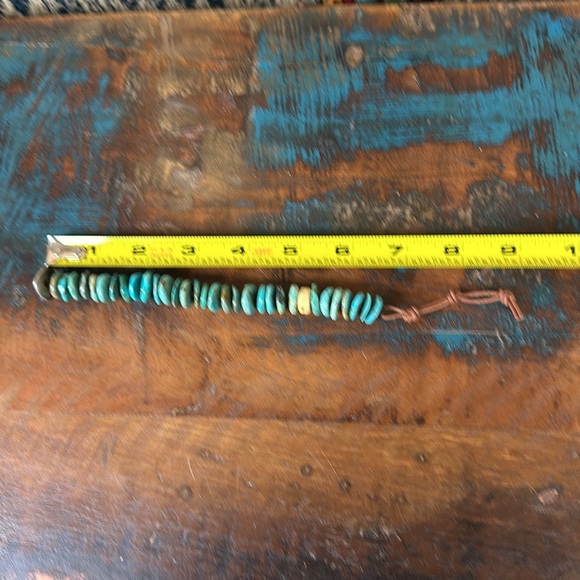 Jes Maharry “To Love” unisex one of a kind turquoise disc bracelet. New in box. - Picture 9 of 11